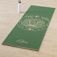 Personalisiertes Yoga Mat Medizin Geschenk Lila
