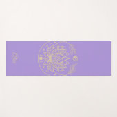 Personalisiertes Yoga Mat Medizin Geschenk Lila Yogamatte (Vorderseite (Horizontal))