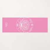 Personalisiertes Yoga Mat Medizin Geschenk Rosa Yogamatte (Vorderseite (Horizontal))
