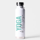 Personalisiertes YOGA-Namensskript Trinkflasche (Links)