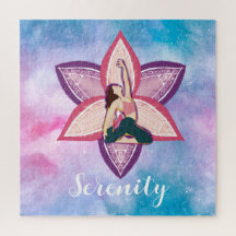 Personalisiertes Yoga-Reiki-Puzzle