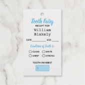 Personalisiertes Zahnseidenschaftszeugnis Geschenkanhänger (Rückseite)