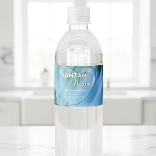 Personalisiertes Zamzam-Wasserflaschenetikett Isla Wasserflaschenetikett