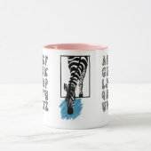 Personalisiertes Zebra-Alphabet-Set Tasse (Zentrum)