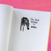 Personalisiertes Zebra Dieses Buch gehört