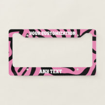 Personalisiertes Zebra Rosa und schwarzer Tiger St