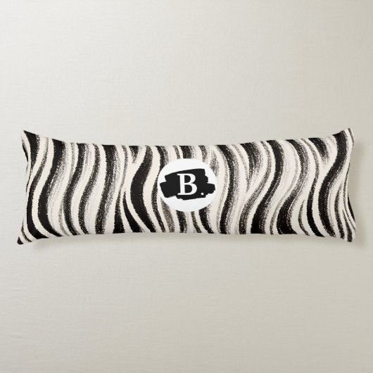Personalisiertes Zebra Strip Kissen (Vorderseite)