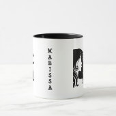 Personalisiertes Zeichen Gemini Zodiac Twins Kaffe Tasse (Zentrum)