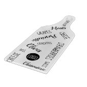 Personalisiertes Zeichen Grazer-Logo Schneidebrett (Ecke)