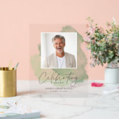 Personalisiertes Zeichen zur Feier des Lebens Mode Acrylschild (Hochzeit)