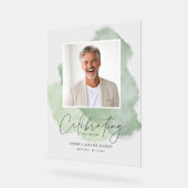 Personalisiertes Zeichen zur Feier des Lebens Mode Acrylschild (Winkel)