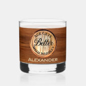 Personalisiertes Zeitalter verbessert sich mit Whi Whiskyglas (Rückseite)