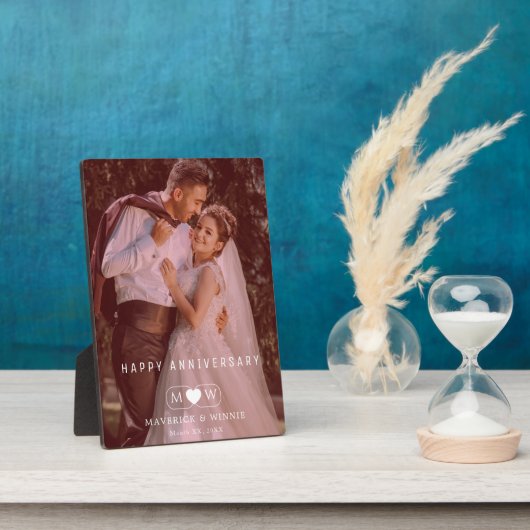 Personalisiertes zeitgenössisches Andenken zum Jub Fotoplatte (Seite)