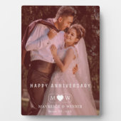 Personalisiertes zeitgenössisches Jubiläumsgeschen Fotoplatte (Vorderseite)