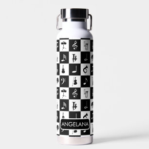 Personalisiertes zeitgenössisches Musikdesign Trinkflasche