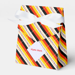 Personalisiertes Zelt mit deutscher Flagge  Geschenkschachtel