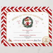 Personalisiertes Zertifikat für die Adoption Elf (Vorne/Hinten)