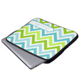 Personalisiertes Zickzack Notebook Laptopschutzhülle (Vorne Knopf)