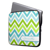 Personalisiertes Zickzack Notebook Laptopschutzhülle (Vorderseite Links)