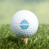 Personalisiertes Zickzack ZigZag Ostereig Golfball (Insitu T-Shirt)