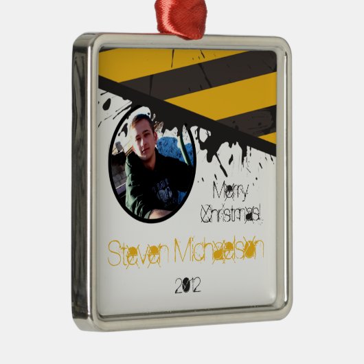 Personalisiertes Zierband Bio Gefahrenklasse Vorsi Ornament Aus Metall (Rechts)