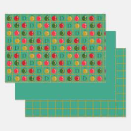 Personalisiertes Zierbingo - Jade Green Geschenkpapier Set