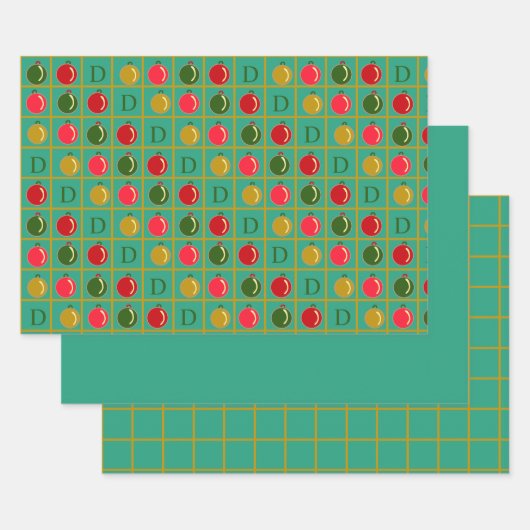 Personalisiertes Zierbingo - Jade Green Geschenkpapier Set (Set)