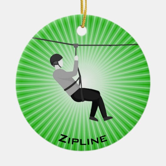 Personalisiertes Zipline Ornament (Vorne)