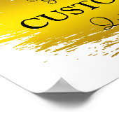 Personalisiertes Zitat aus der Goldfolie Poster (Ecke)
