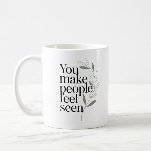 Personalisiertes Zitat Die Zukunft Ist Hell Kaffeetasse (Links)