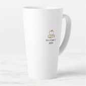 Personalisiertes Zitat 'Die Zukunft ist hell' Milchtasse (Rechte Ecke)