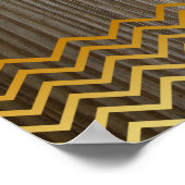 Personalisiertes Zitat Gold Vintag Lotus Blume Poster (Ecke)