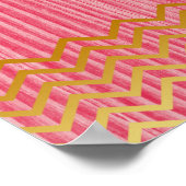 Personalisiertes Zitat Gold Vintag Lotus Blume Poster (Ecke)