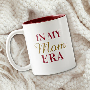 Personalisiertes Zitat In My Mom Era zum Muttertag Zweifarbige Tasse