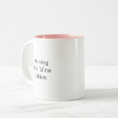 Personalisiertes Zitat Kaffee Tasse (Vorderseite Links)