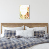 Personalisiertes Zitat mit Rose Leinwanddruck (Insitu (Schlafzimmer))