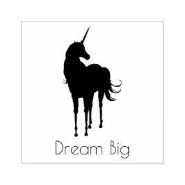 Personalisiertes Zitat Unicorn Gummistempel