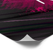 Personalisiertes Zitat Vintag Lotus Blume kundensp Poster (Ecke)