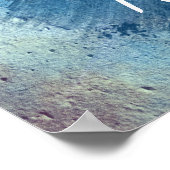 Personalisiertes Zitat Vintag Lotus Blume kundensp Poster (Ecke)