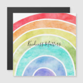 Personalisiertes Zitat von Rainbow Magnetkarte (Vorne/Hinten)