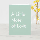 Personalisiertes Zitat von Sage Green Modernes Min Karte (Gelbe Blume)