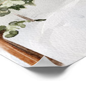 Personalisiertes Zitat Wasserfarbenes Camping in d Poster (Ecke)