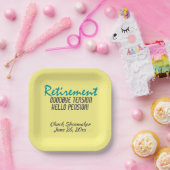 Personalisiertes Zitat zu unruhigen Pensionen Pappteller (Party)