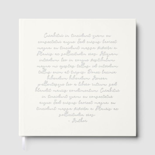 Personalisiertes Zitatgedicht Gästebuch (Vorderseite)