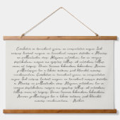 Personalisiertes Zitatgedicht Wandteppich Mit Holzrahmen (Vorne)