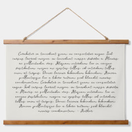 Personalisiertes Zitatgedicht Wandteppich Mit Holzrahmen