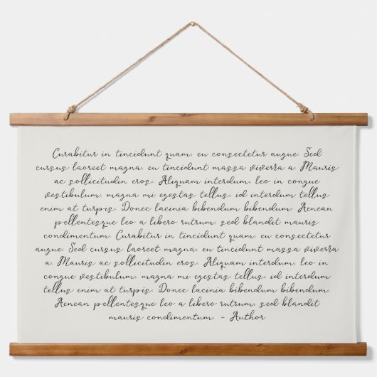 Personalisiertes Zitatgedicht Wandteppich Mit Holzrahmen (Vorne)