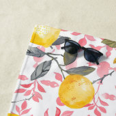Personalisiertes Zitronen Frucht Strandtuch (Beispiel)