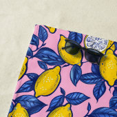 Personalisiertes Zitronen Frucht Strandtuch (Beispiel)