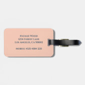 Personalisiertes Zitronen-Gepäckanhänger Gepäckanhänger (Rückseite horizontal)